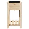 vidaXL Garden Planter Beige 45 x 45 x 76.5 cm Solid fir wood