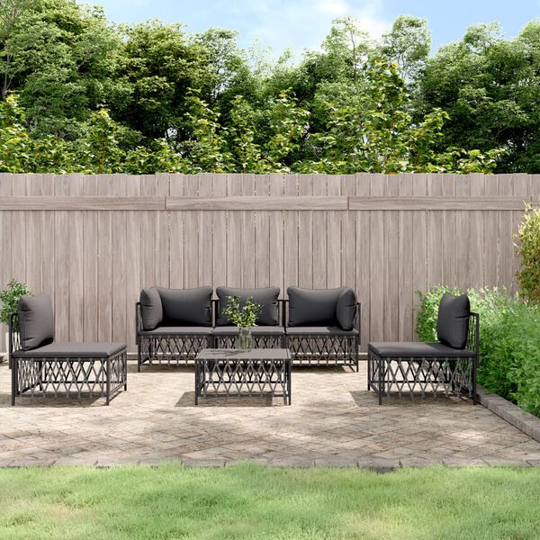 vidaXL Garden Lounge Set Anthracite