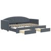 vidaXL Daybed With Trundle Dark Grey