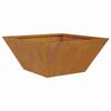 vidaXL Garden Planter 5 pcs Rusty 13.78 x 13.78 x 5.91 in