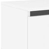 vidaXL Wall-mounted Bedside Cabinet White Engineered wood Bedside Cabinet