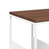 vidaXL Side Table White and Brown Engineered Wood and Iron Standard
