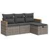 vidaXL Garden Sofa Set Grey