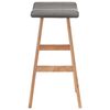 vidaXL Bar Stool Dark Gray Fabric