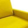 vidaXL 2-seater Sofa Yellow Velvet (100% polyester), metal, foam
