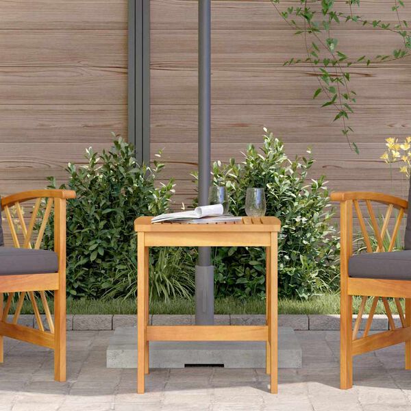 vidaXL Garden Chair Set of 2 Natural Wood Solid acacia wood Standard
