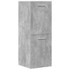 vidaXL Bathroom Furniture Set Concrete gray Engineered wood, Ceramic, Glass