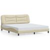 vidaXL Bed Frame Cream