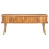 vidaXL Coffee Table Honey Solid Acacia Wood 39.4x19.7x15.7 in