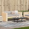 vidaXL Garden Sofa Brown Solid Pine Wood 2-Seater Durable Garden Sofa