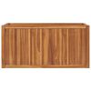 vidaXL Raised Bed Teak Solid Teak Wood Medium Durable Raised Bed