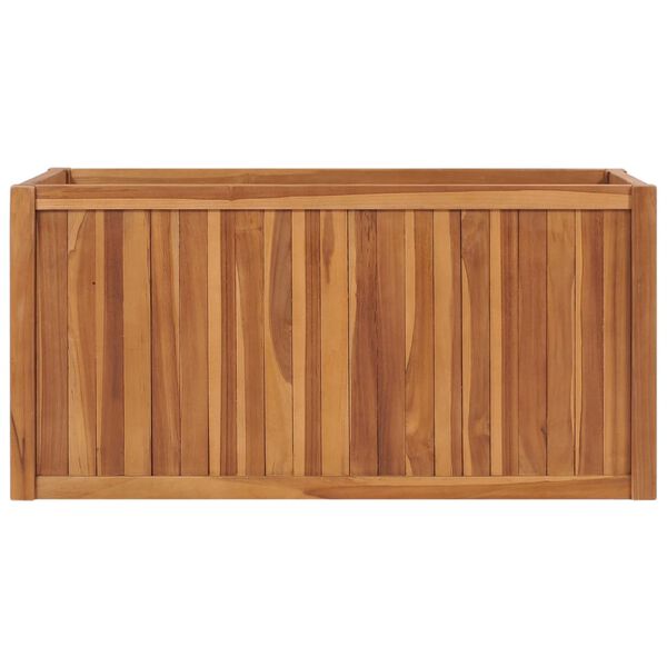 vidaXL Raised Bed Teak Solid Teak Wood Medium Durable Raised Bed