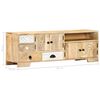 vidaXL TV Cabinet Natural Mango Wood Solid Mango Wood Medium TV Cabinet