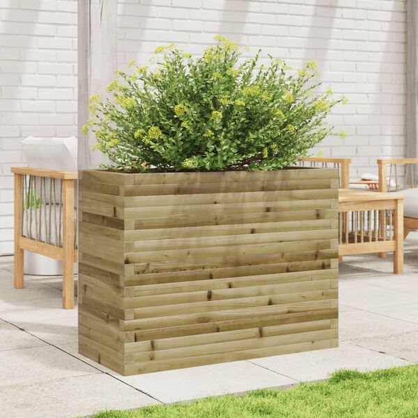 vidaXL Garden Planter Natural Pine Treated Pinewood Large Planters