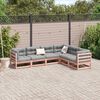 vidaXL Garden Sofa Set Reddish-brown Solid Douglas Fir wood Large