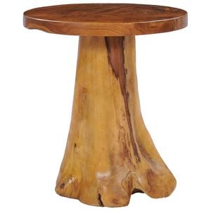vidaXL Coffee Table Natural wood Solid teak wood 15.7x15.7 in Durable
