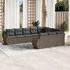 vidaXL Garden Sofa Set Light Grey, Dark Grey