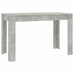 vidaXL Dining Table Concrete Grey Engineered Wood Standard Durable