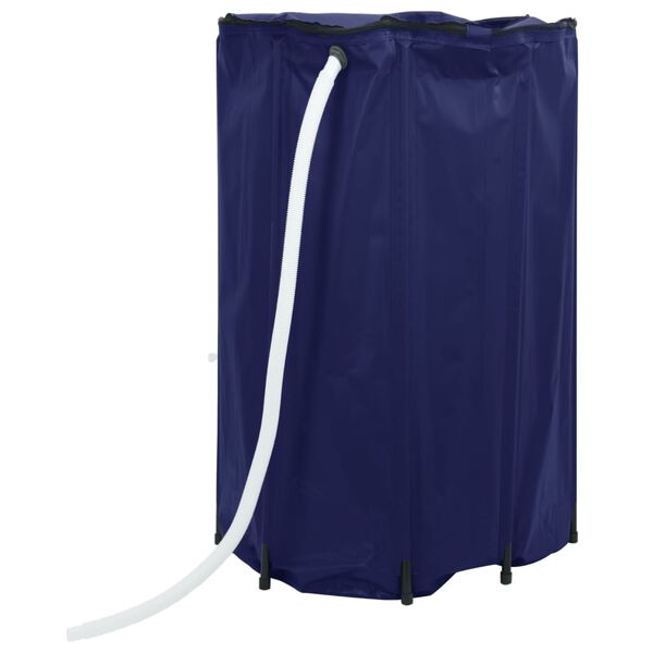vidaXL Water Tank Blue PVC Large Collapsible Water Tank Cylindrical