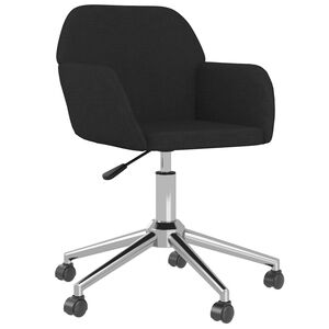 vidaXL Office Chair Black Fabric (100% polyester), metal, plywood