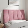 vidaXL Headboard Cushion Pink Velvet Medium Removable Covers