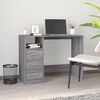vidaXL Desk Grey sonoma Engineered wood Medium Desk Rectangular
