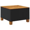 vidaXL Garden Table Black and brown