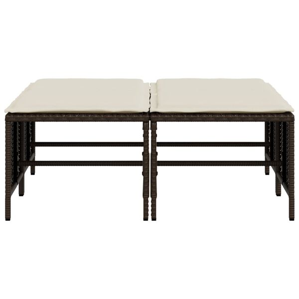 vidaXL Garden Stool Brown