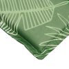 vidaXL Sun Lounger Cushion Leaf Pattern