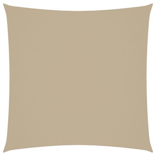 vidaXL Sunshade Sail Oxford Fabric Square 11.8x11.8' Beige