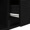 vidaXL TV Cabinet Black Oak Engineered Wood Standard TV Cabinet
