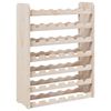 vidaXL Wine Rack 26.6x9.8x34.3" Solid Wood Pine