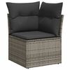 vidaXL Garden Sofa Set Grey, Dark Grey