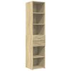 vidaXL Slim Storage Cabinet Sonoma Oak Engineered Wood Slim