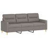 vidaXL Sofa Set Taupe Fabric (100% polyester), metal, textilene, plywood