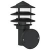 vidaXL Outdoor Wall Light Set of 2 Black Stainless Steel Medium