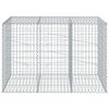 vidaXL Gabion Basket Silver Galvanized iron wire Large Durable