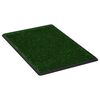 vidaXL Pet Toilet Green and Black PP, PS, PE 29.9 x 20.1 x 1.2 in