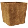 vidaXL Garden Planter Brown Weathering Steel Medium Decorative Inlays