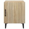 vidaXL Bedside Cabinet Set of 2 Sonoma oak Engineered wood, metal Medium