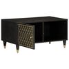 vidaXL Coffee Table Black Solid mango wood Medium Coffee Table