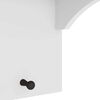 vidaXL Wall-mounted Coat Rack White Solid pine wood, engineered wood