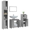 vidaXL Bathroom Furniture Set Grey Sonoma Engineered Wood Medium