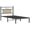 vidaXL Bed Frame Sonoma Oak Engineered wood and steel Small Single