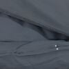 vidaXL Duvet Cover Set Anthracite 100% Cotton 86 x 94 in Bedding Set