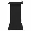 vidaXL Podium Black Oak 21.65 x 21.65 x 42.13 in Engineered Wood
