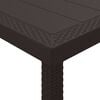 vidaXL Garden Dining Table Brown 98.43 x 39.37 x 28.74 in Poly Rattan