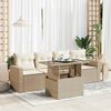 vidaXL Garden Sofa Set Beige