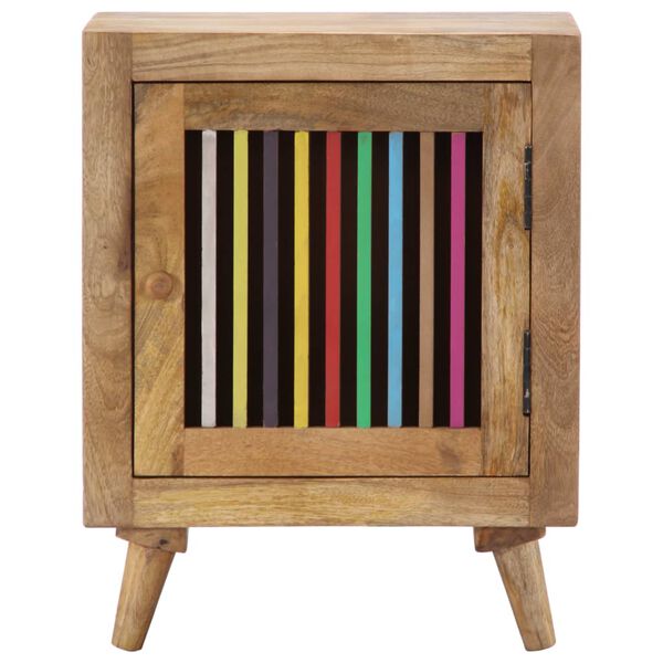 vidaXL Bedside Cabinet Multicolored wood finish