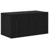 vidaXL Wall TV Cabinet Wall-mounted 4 pcs Black Oak Engineered Wood